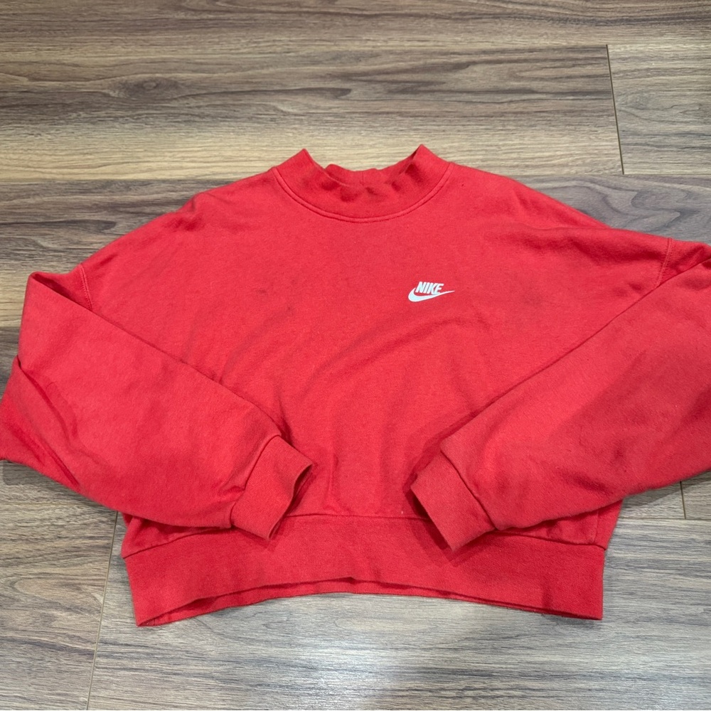 Nike Red Crew Neck Sweater
